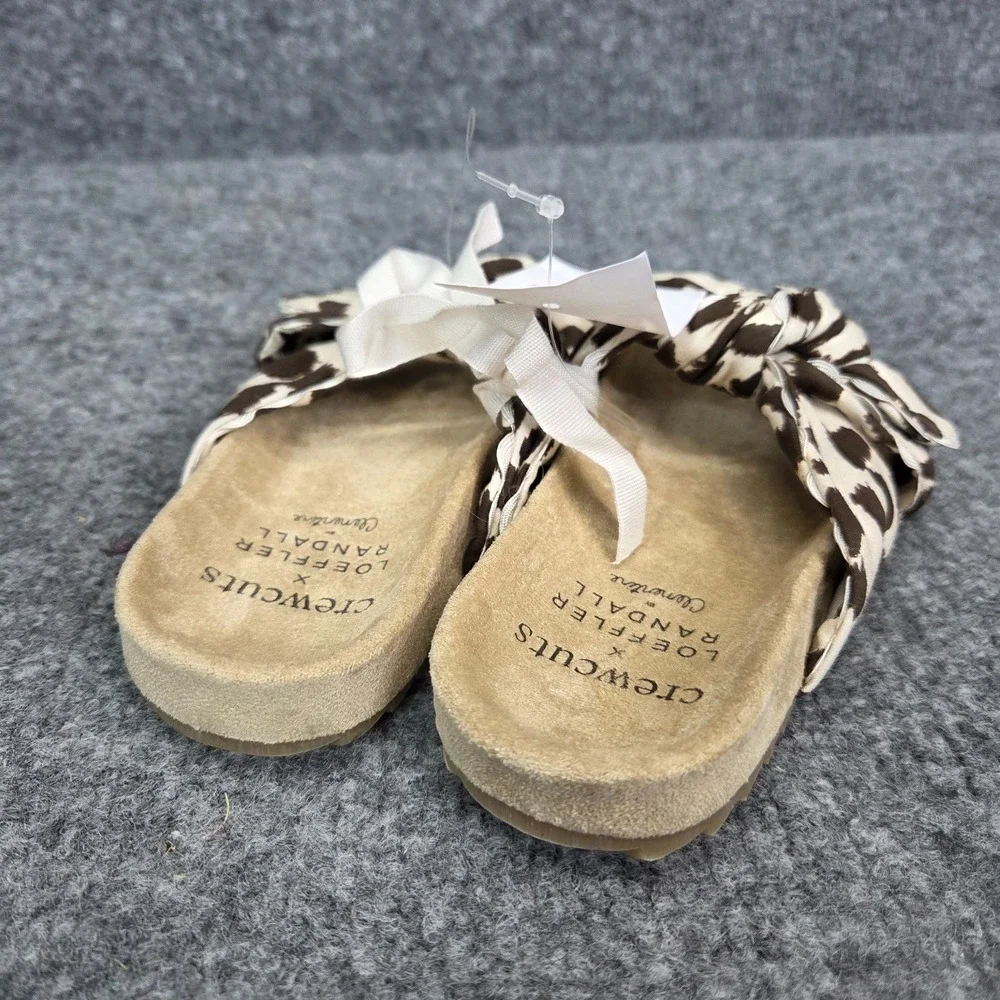 Girls' crewcuts J Crew X Loeffler Randall by Clementine slides leopard print k10
